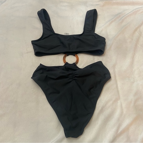 New! Montce Ky charcoal cutout monokini one piece swimsuit 1060 - Picture 7 of 11